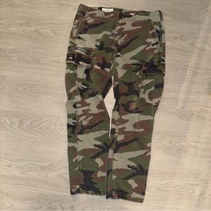 VTG DENIM & SUPPLY RALPH LAUREN FIELD CARGO PANTS MILITARY CAMO MENS 36/30